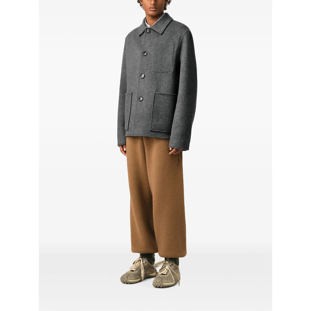 Ami Paris Grey Jackets - Shirt Jackets Men AMI PARIS