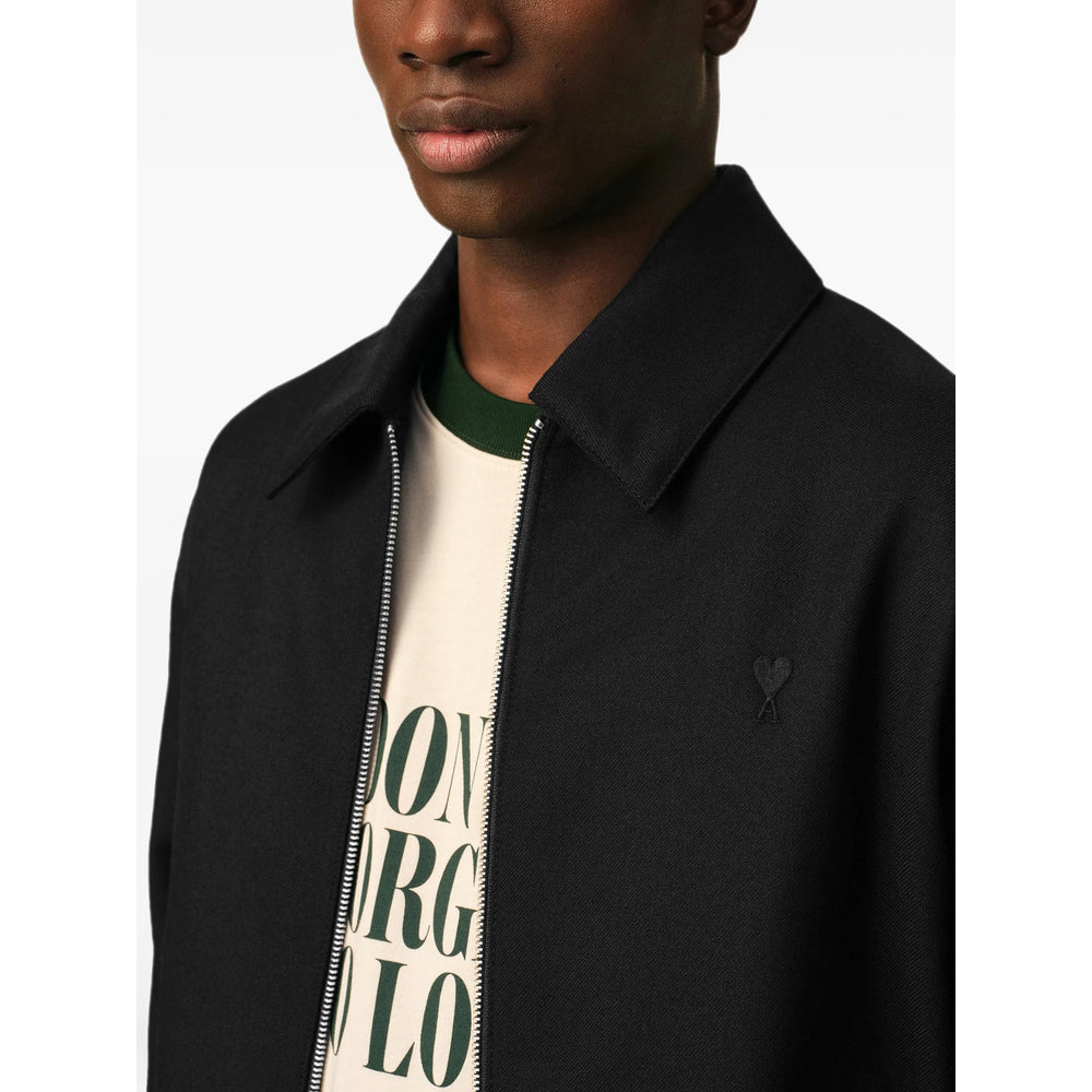 Ami Paris Black Jackets - Padded & Down Jackets Men AMI PARIS