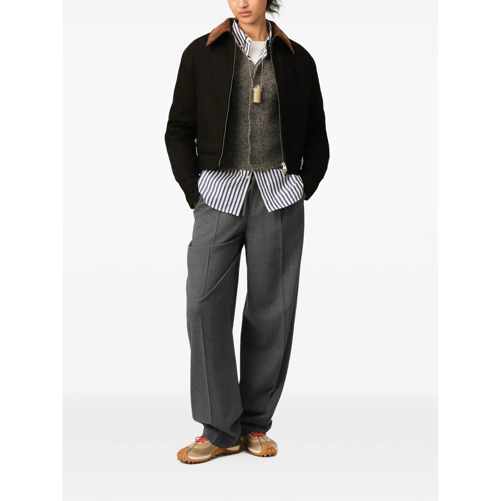 Ami Paris Grey Trousers - Regular & Straight-Leg Trousers Men AMI PARIS