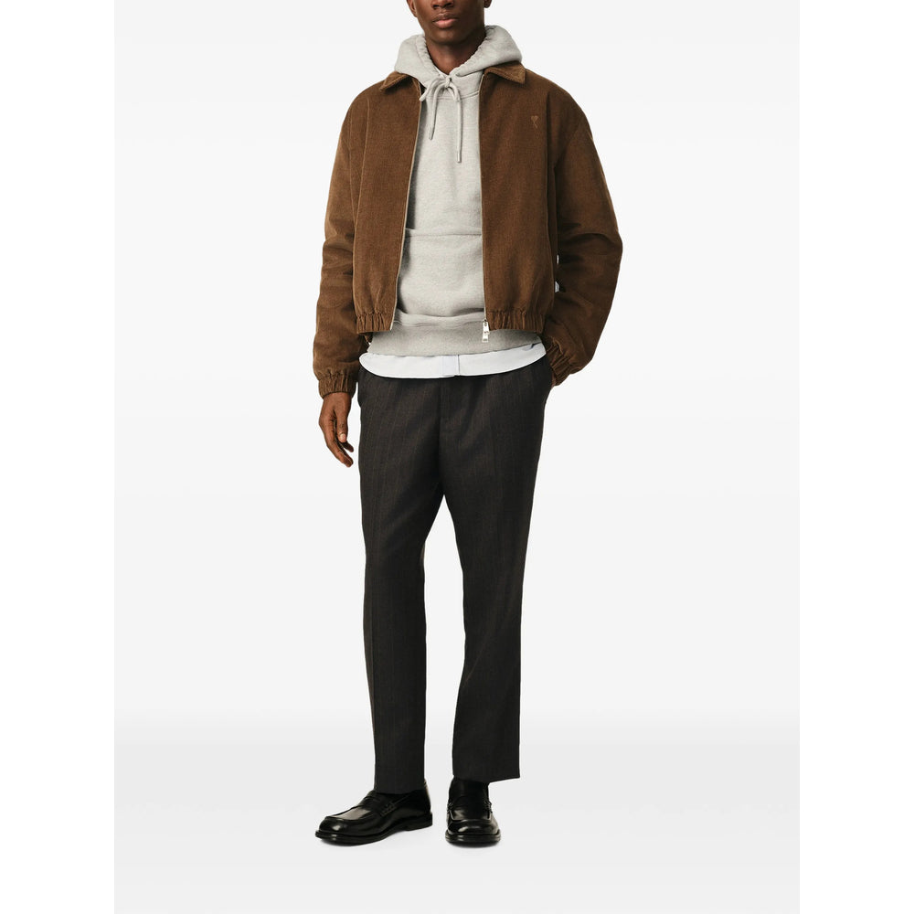 Ami Paris Grey Trousers - Tailored Trousers Men AMI PARIS