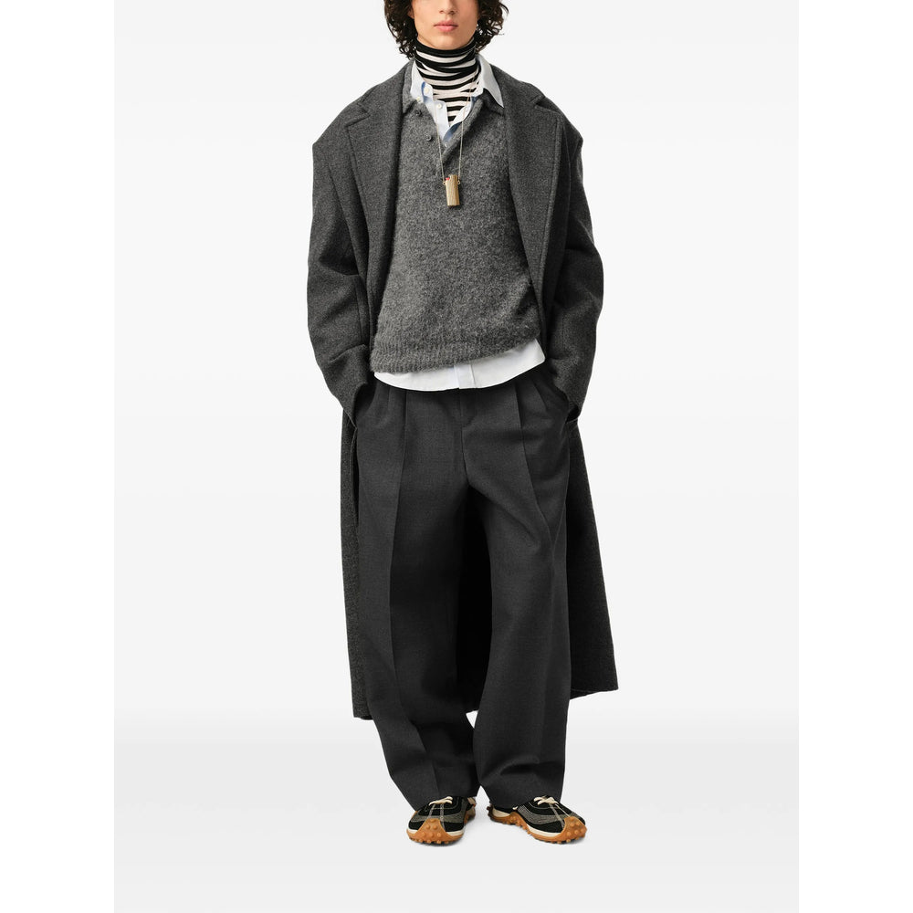 Ami Paris Grey Trousers - Tailored Trousers Men AMI PARIS