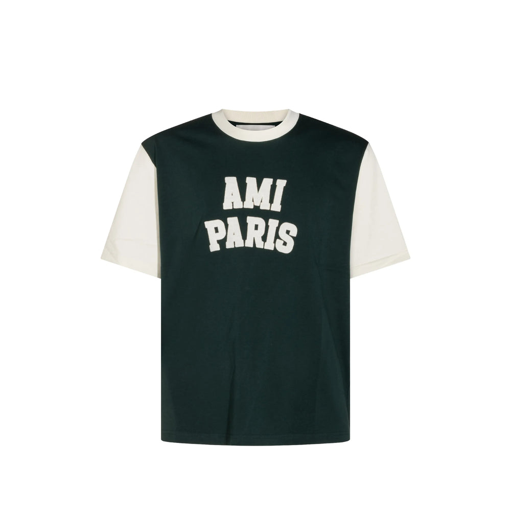 Ami Paris Green Polo Shirts Men AMI PARIS