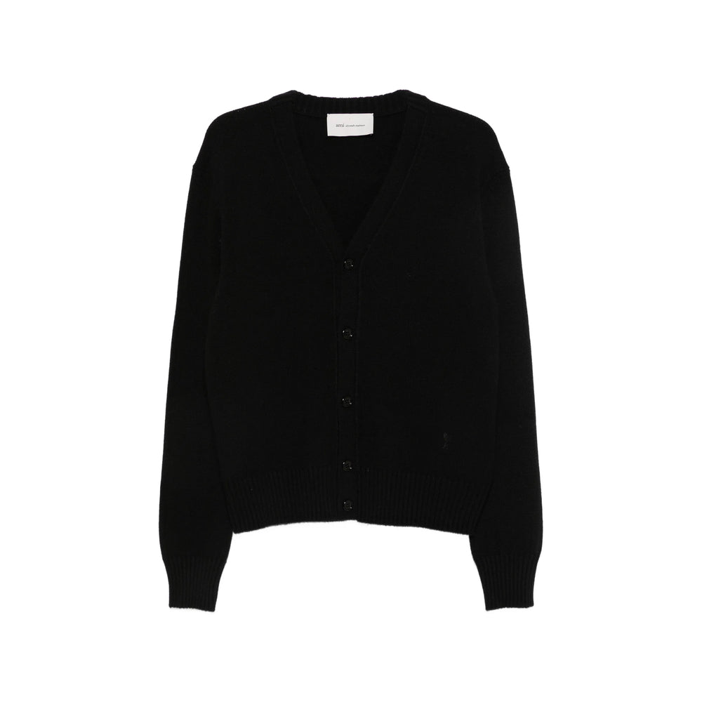 Ami Paris Black Sweaters & Knitwear - Cardigans Men AMI PARIS