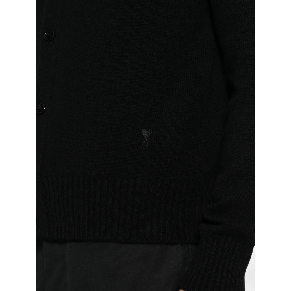 Ami Paris Black Sweaters & Knitwear - Cardigans Men AMI PARIS