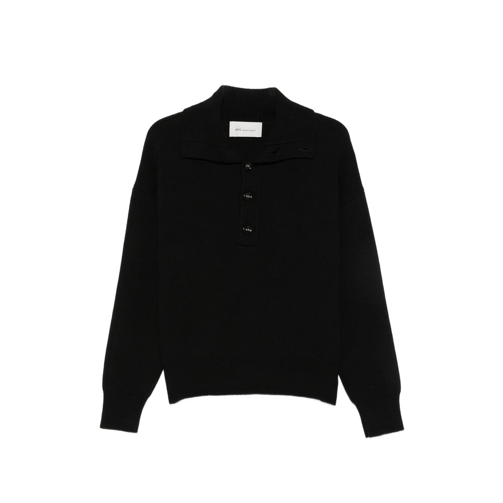 Ami Paris Black Sweaters & Knitwear - Jumpers Men AMI PARIS