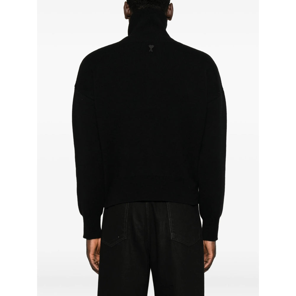 Ami Paris Black Sweaters & Knitwear - Jumpers Men AMI PARIS
