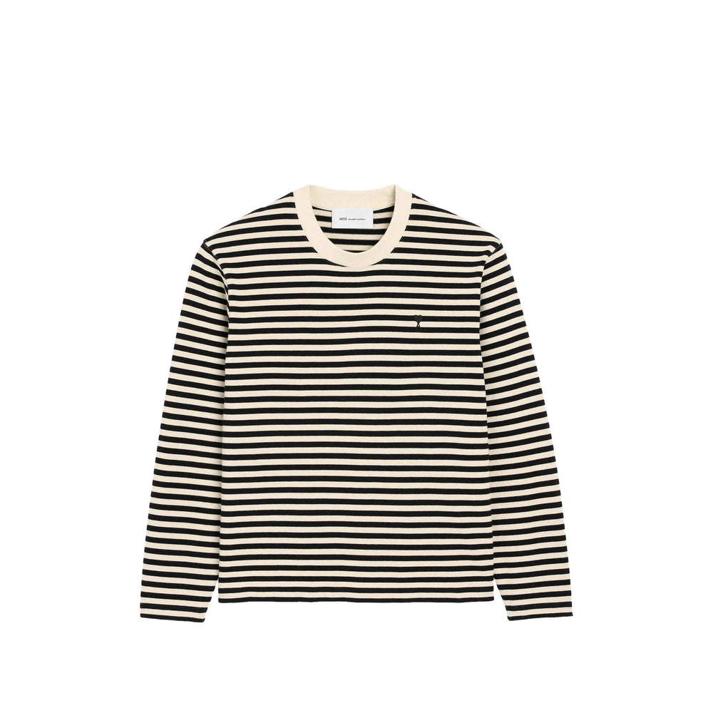 Ami Paris Black T-Shirts & Vests - T-Shirts Men AMI PARIS