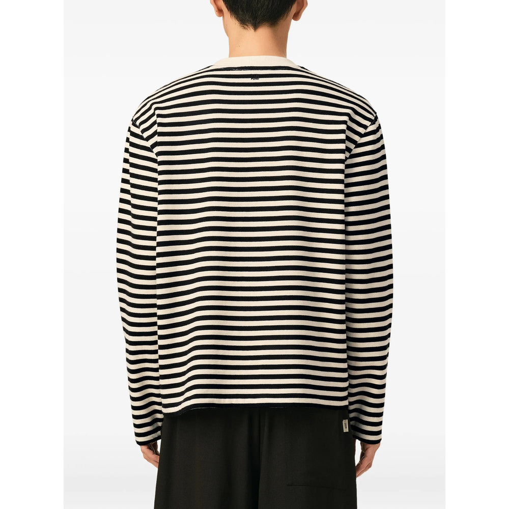 Ami Paris Black T-Shirts & Vests - T-Shirts Men AMI PARIS
