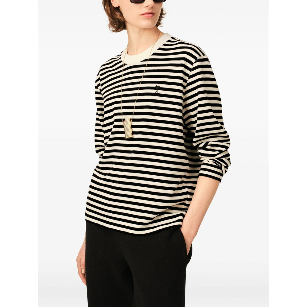 Ami Paris Black T-Shirts & Vests - T-Shirts Men AMI PARIS
