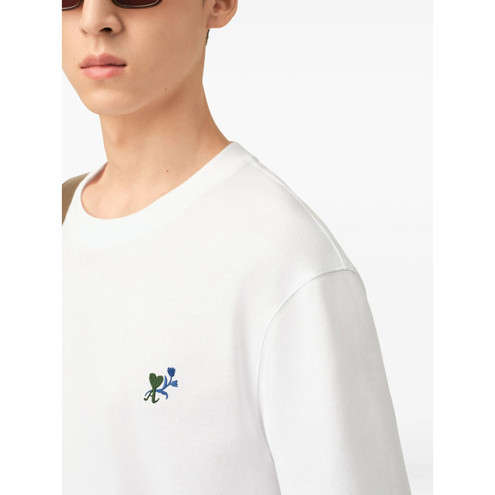 Ami Paris White T-Shirts & Vests - T-Shirts Men