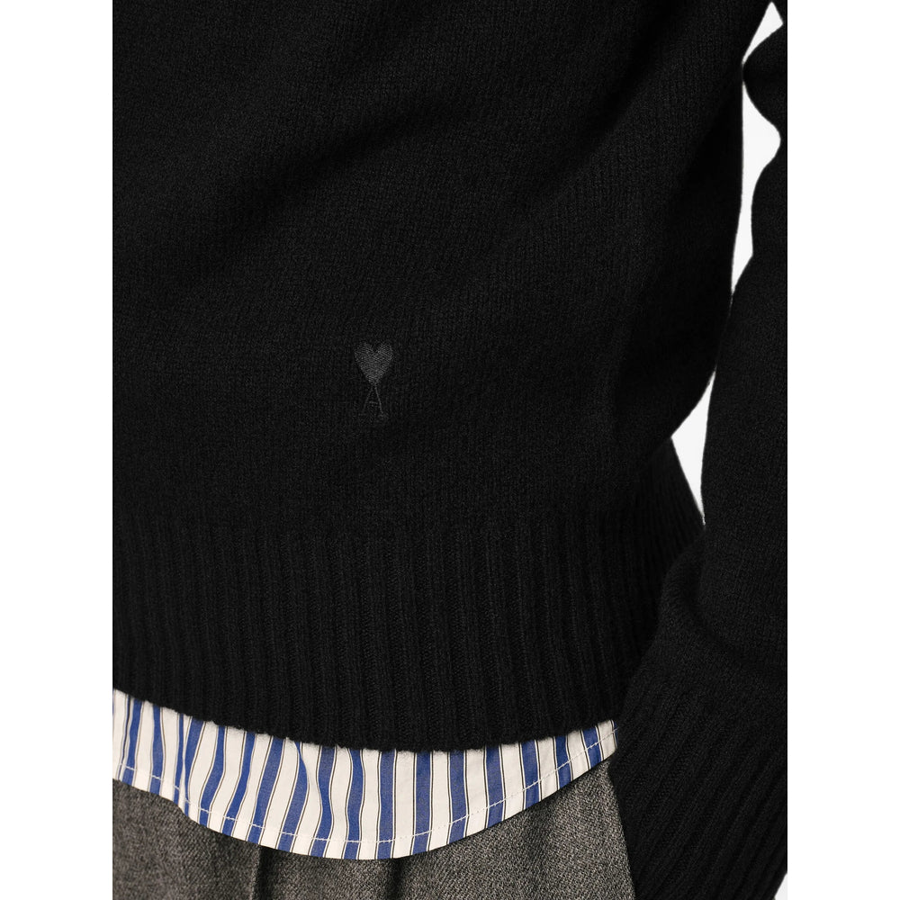 Ami Paris Black Sweaters & Knitwear - Jumpers Men AMI PARIS
