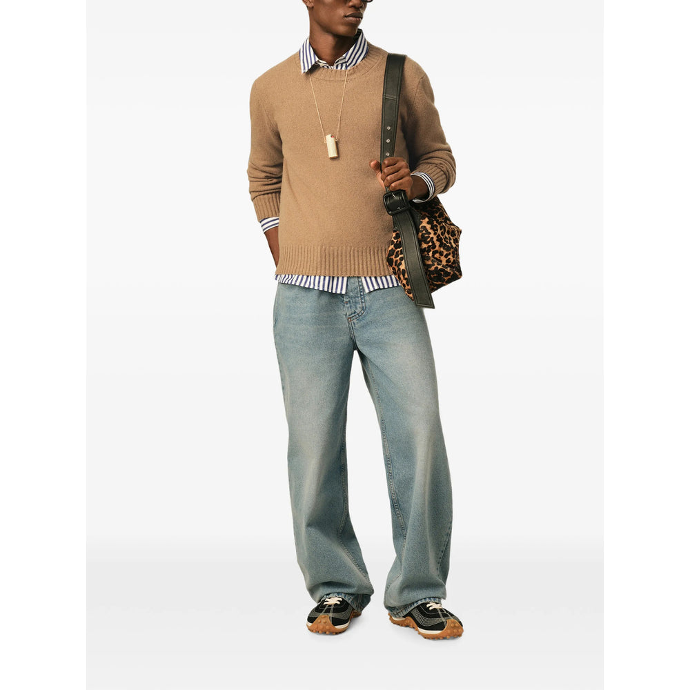 Ami Paris Brown Sweaters & Knitwear - Jumpers Men AMI PARIS