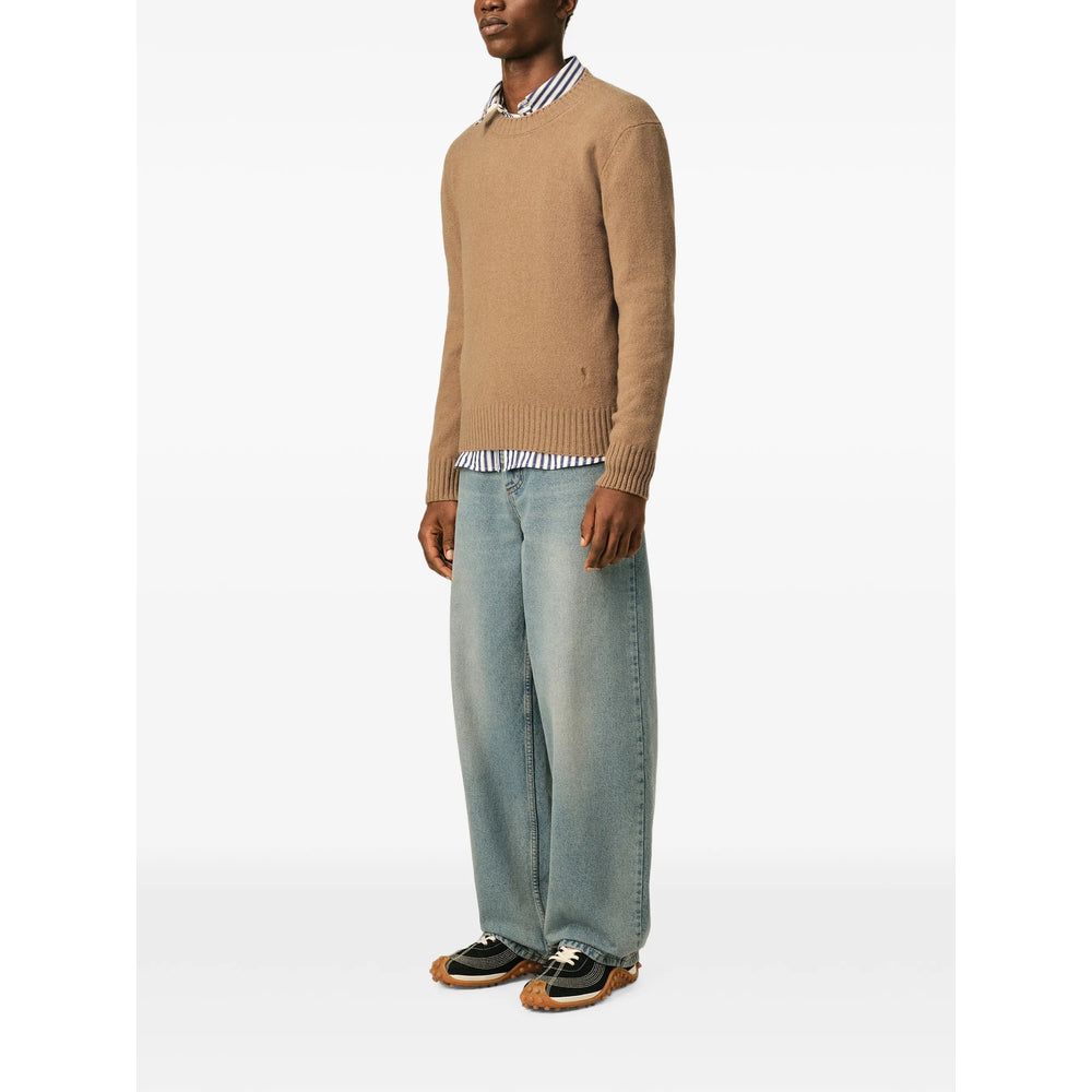 Ami Paris Brown Sweaters & Knitwear - Jumpers Men AMI PARIS
