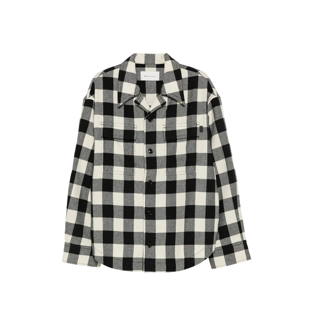 Ami Paris Black Jackets - Shirt Jackets Men AMI PARIS