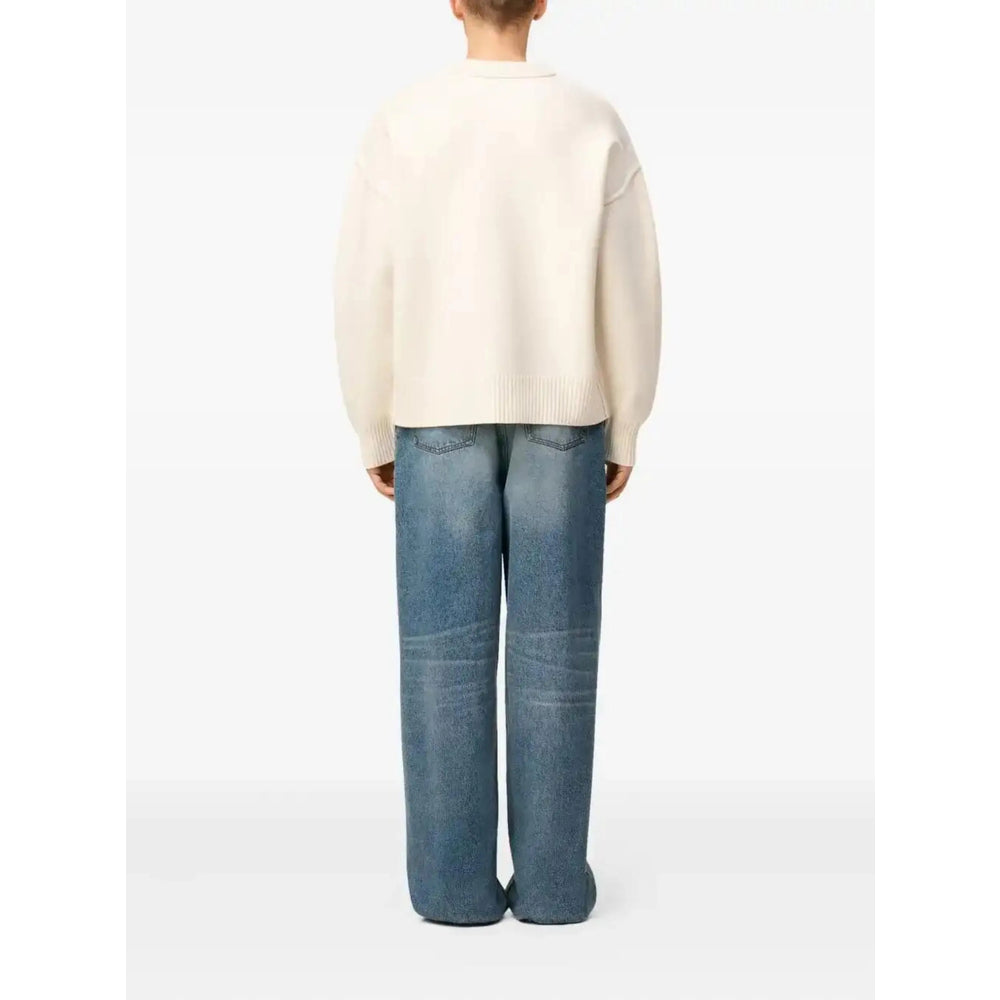 Ami Paris Neutrals Sweaters & Knitwear - Jumpers Men