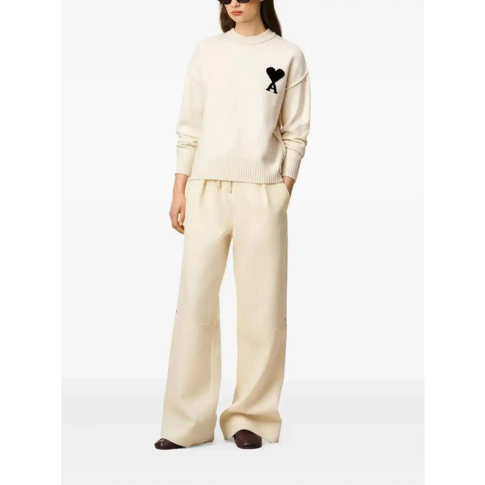 Ami Paris Neutrals Sweaters & Knitwear - Jumpers Men