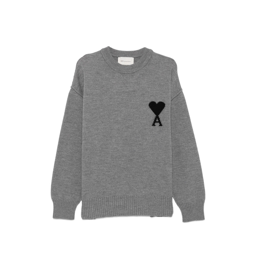 Ami Paris Grey Sweaters & Knitwear - Jumpers Men AMI PARIS