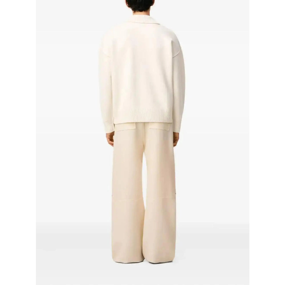 Ami Paris Neutrals Sweaters & Knitwear - Jumpers Men