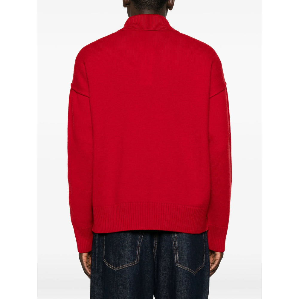 Ami Paris Red Polo Shirts Men AMI PARIS