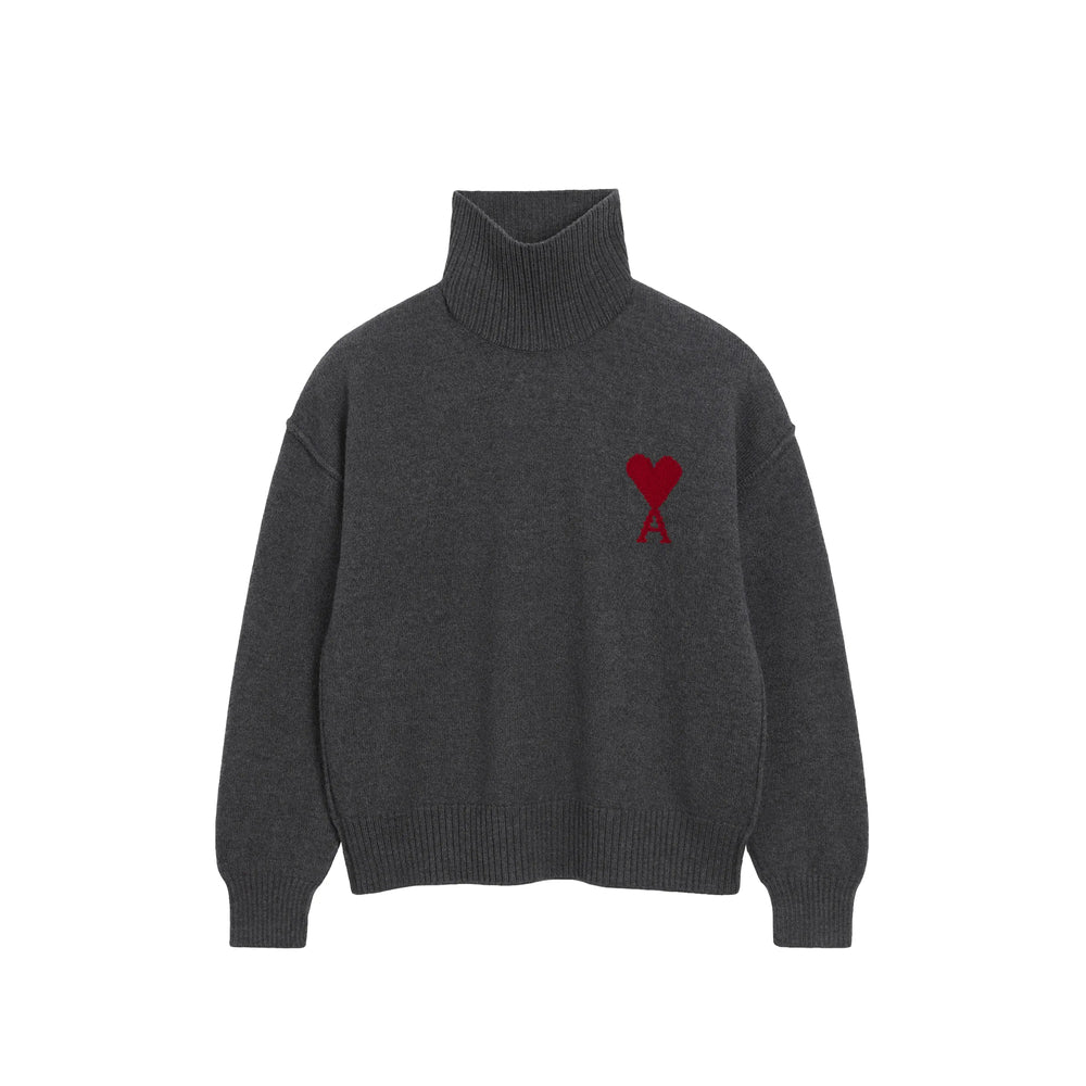 Ami Paris Grey Sweaters & Knitwear - Jumpers Men