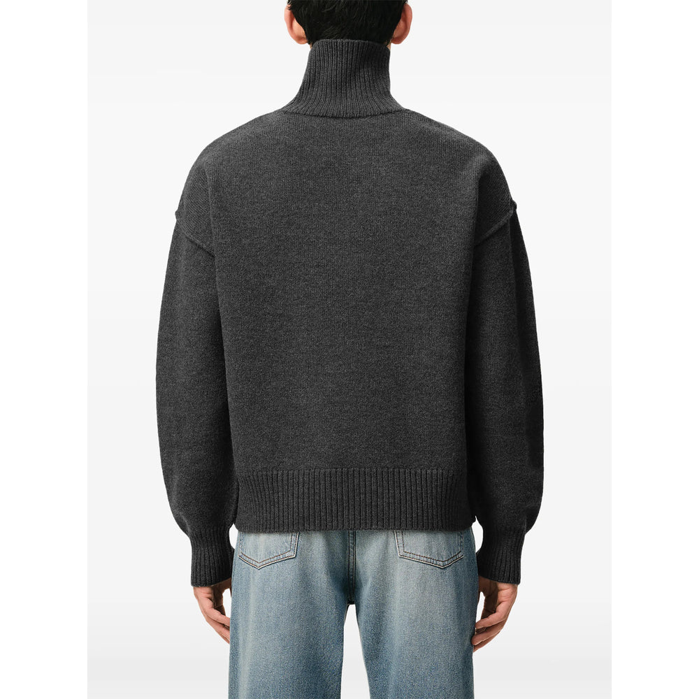 Ami Paris Grey Sweaters & Knitwear - Jumpers Men