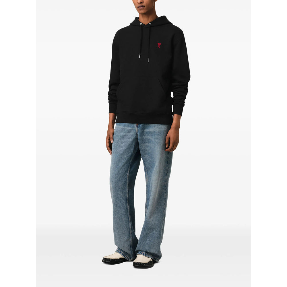 Ami Paris Black Tops - Hoodies Women