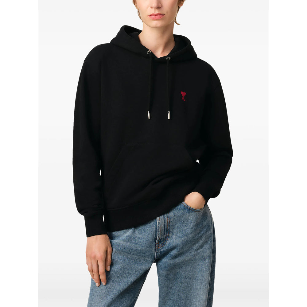 Ami Paris Black Tops - Hoodies Women