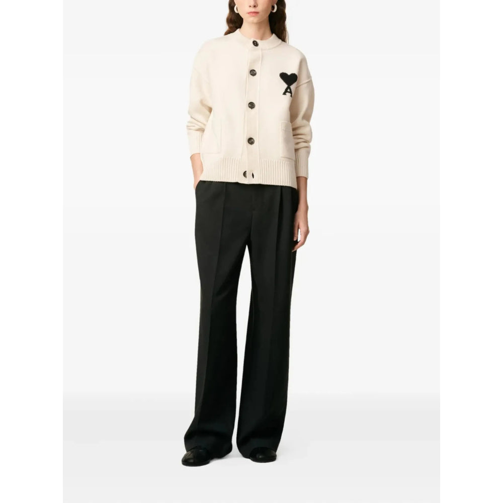 Ami Paris Neutrals Sweaters & Knitwear - Cardigans Men AMI PARIS