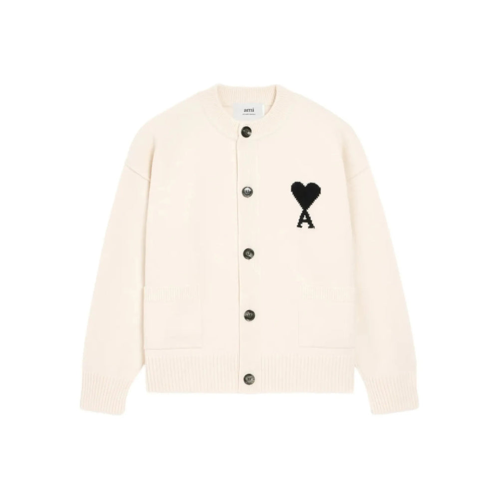 Ami Paris Neutrals Sweaters & Knitwear - Cardigans Men AMI PARIS