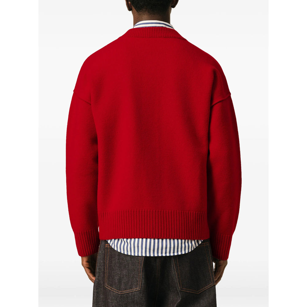 Ami Paris Red Sweaters & Knitwear - Cardigans Men AMI PARIS