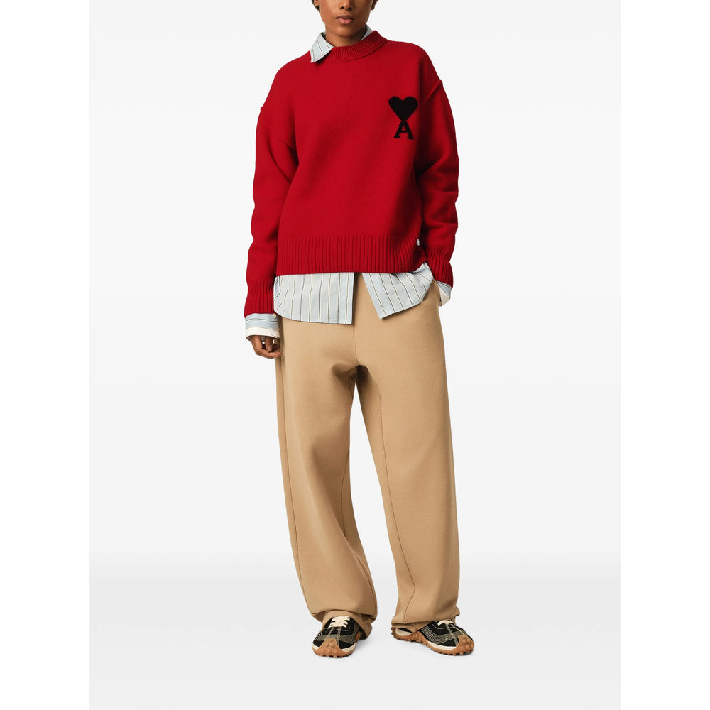 Ami Paris Red Sweaters & Knitwear - Jumpers Men AMI PARIS