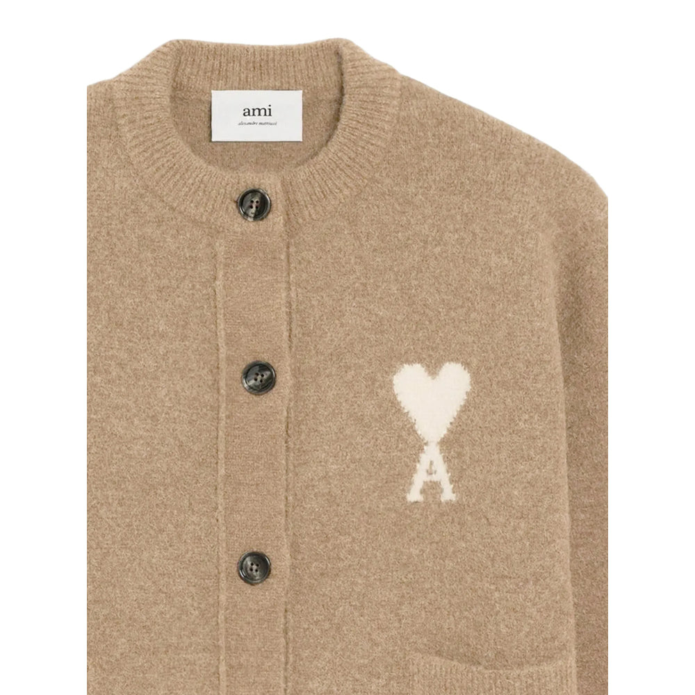 Ami Paris Neutrals Knitwear - Cardigans Women AMI PARIS