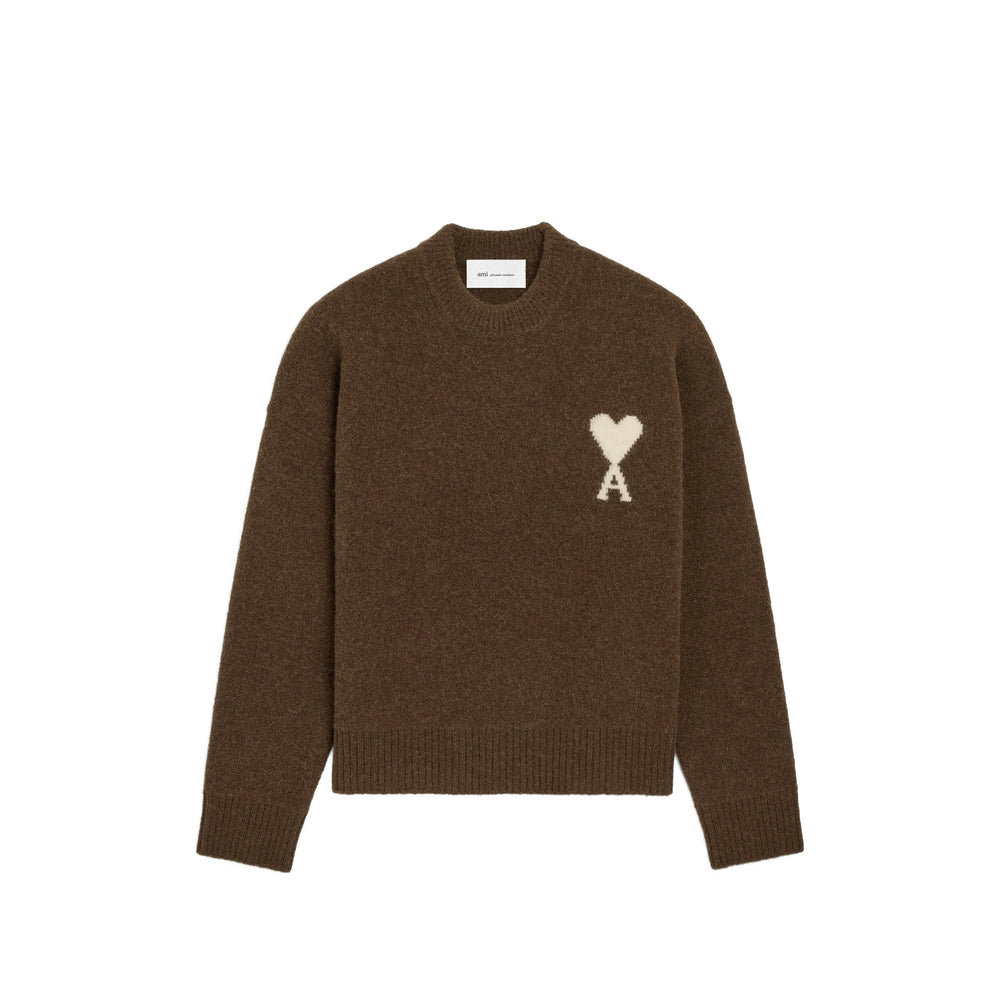 Ami Paris Brown Sweaters & Knitwear - Jumpers Men AMI PARIS