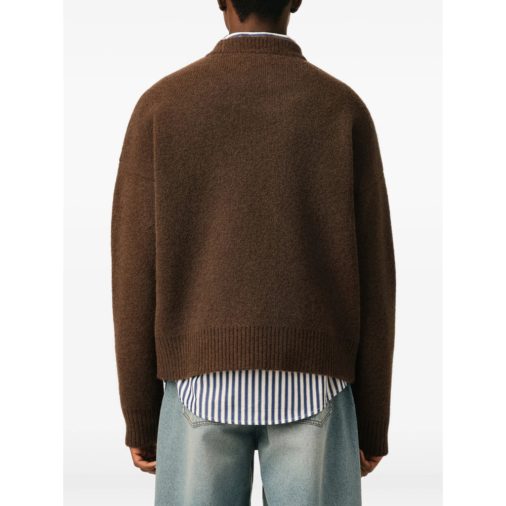 Ami Paris Brown Sweaters & Knitwear - Jumpers Men AMI PARIS