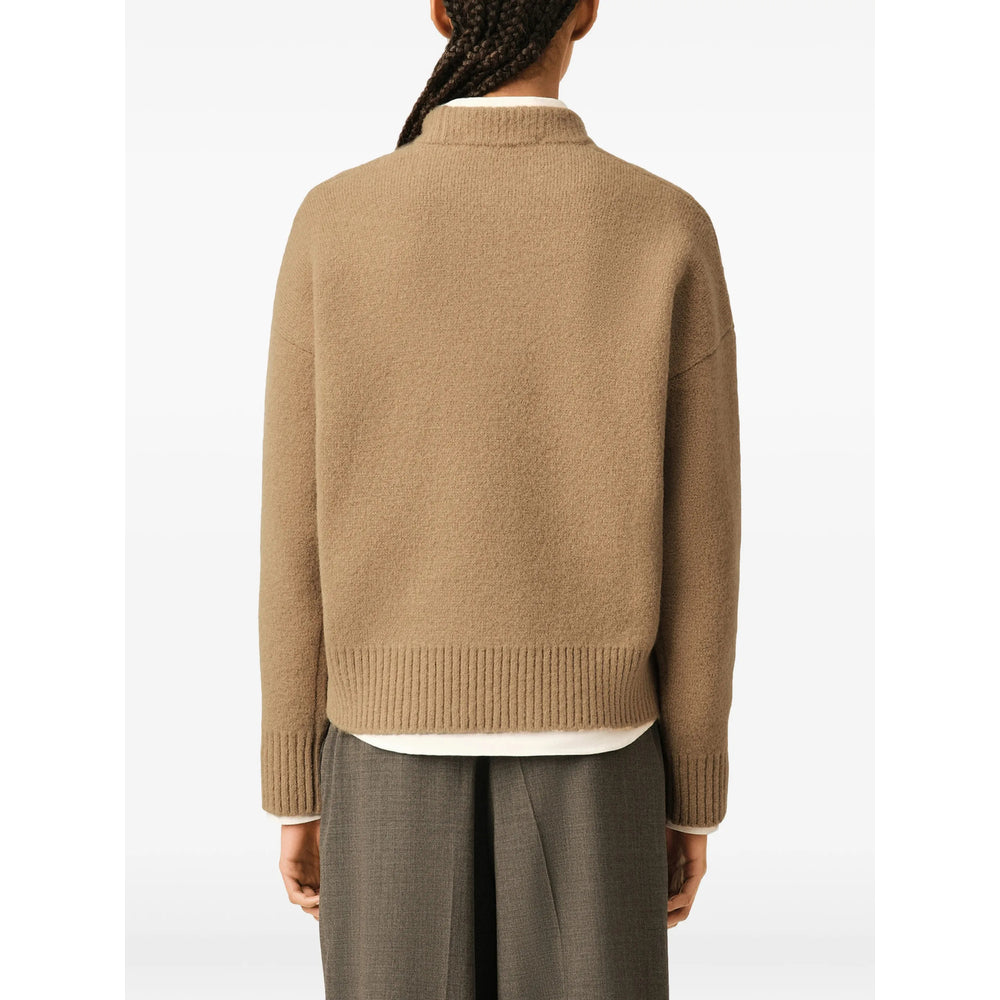 Ami Paris Neutrals Sweaters & Knitwear - Jumpers Men AMI PARIS