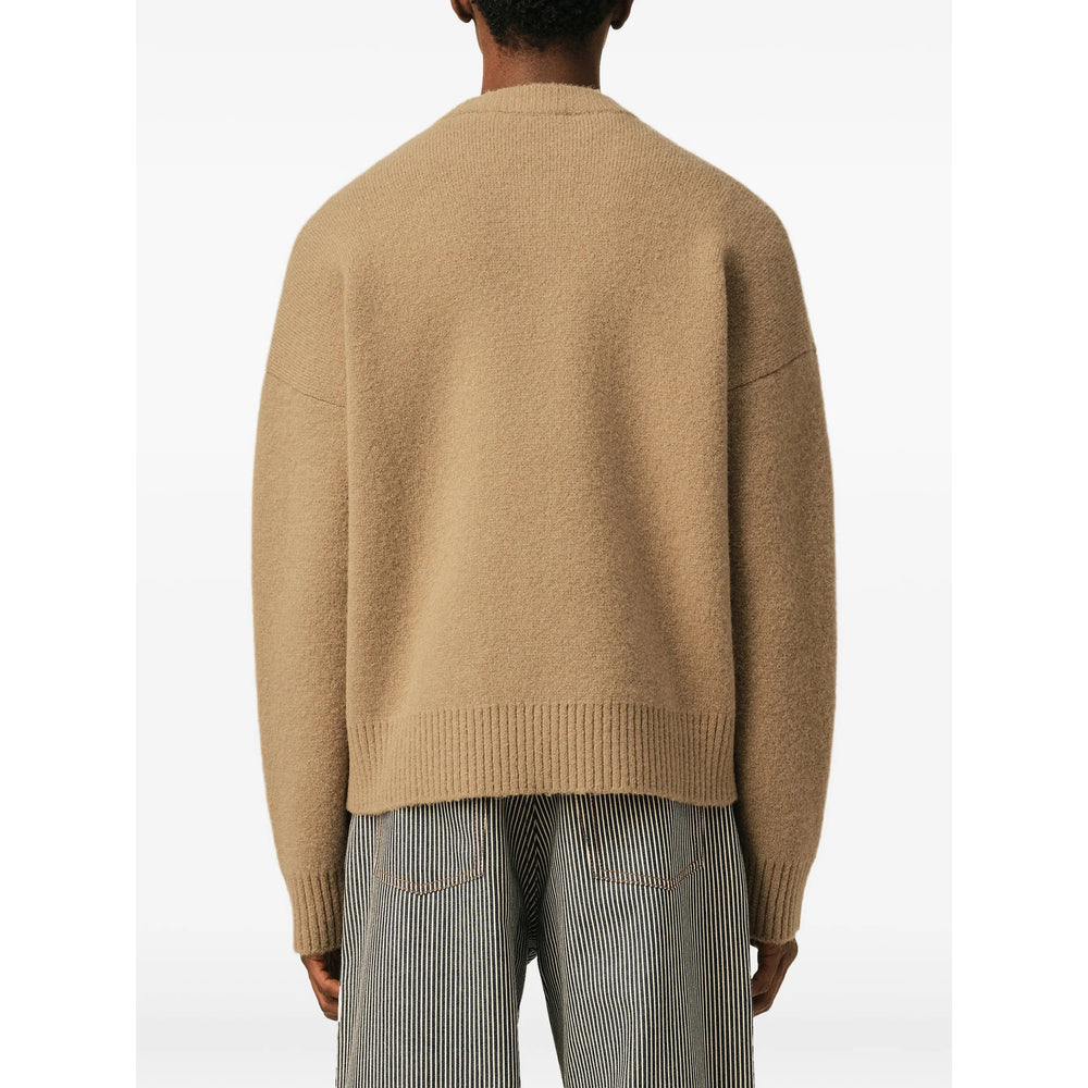 Ami Paris Neutrals Sweaters & Knitwear - Jumpers Men AMI PARIS