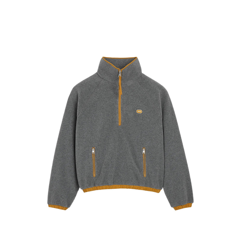 Ami Paris Grey Sweaters & Knitwear - Sweatshirts Men AMI PARIS