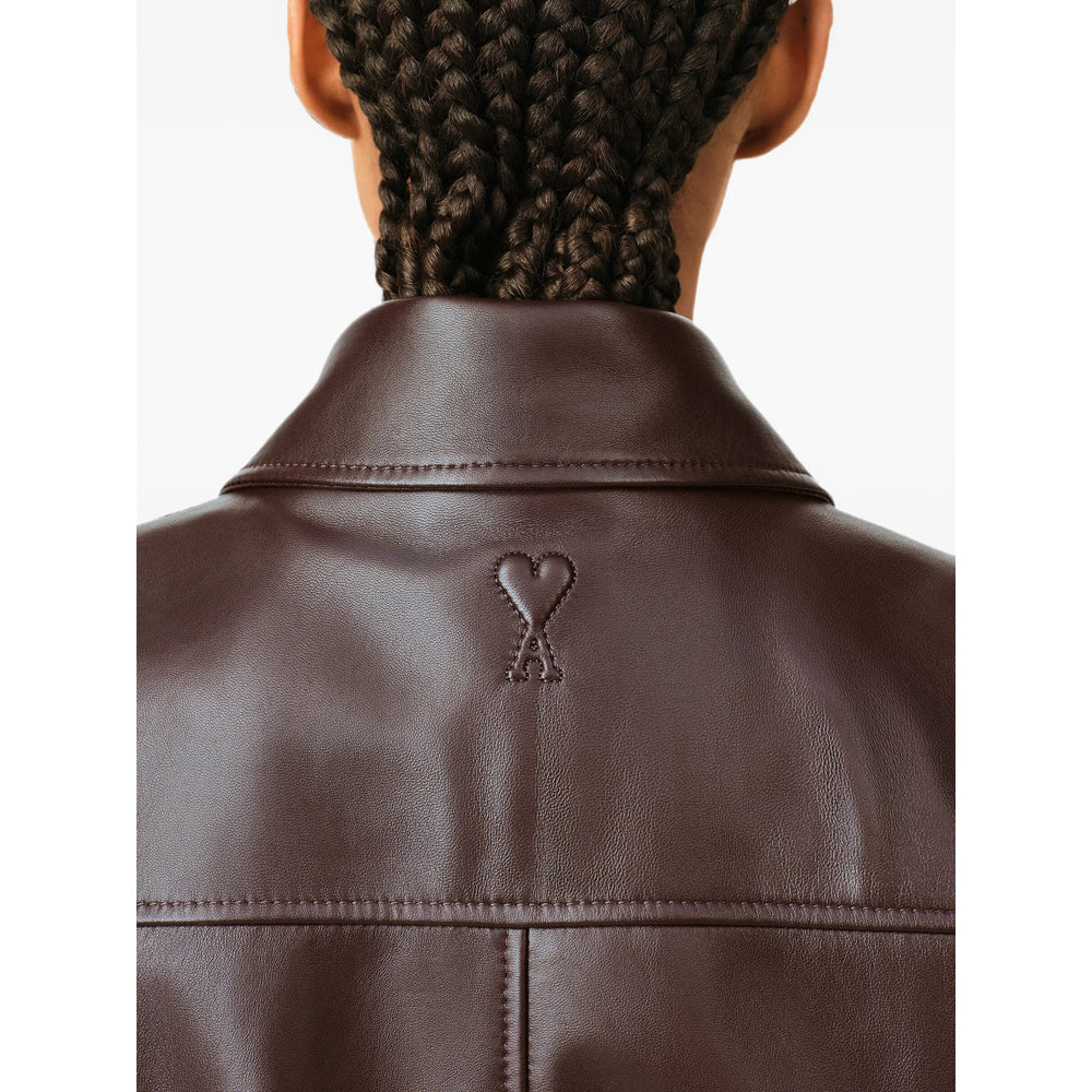 Ami Paris Brown Jackets - Bomber Jackets Women AMI PARIS
