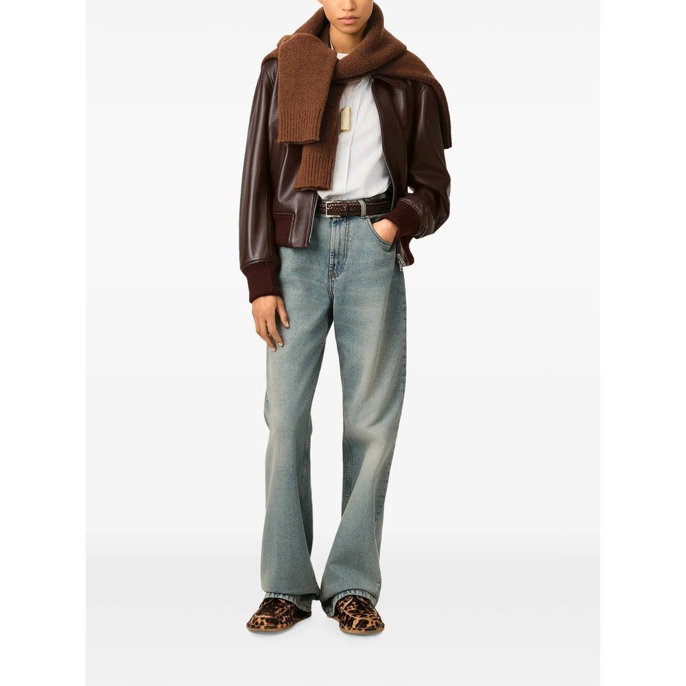 Ami Paris Brown Jackets - Bomber Jackets Women AMI PARIS