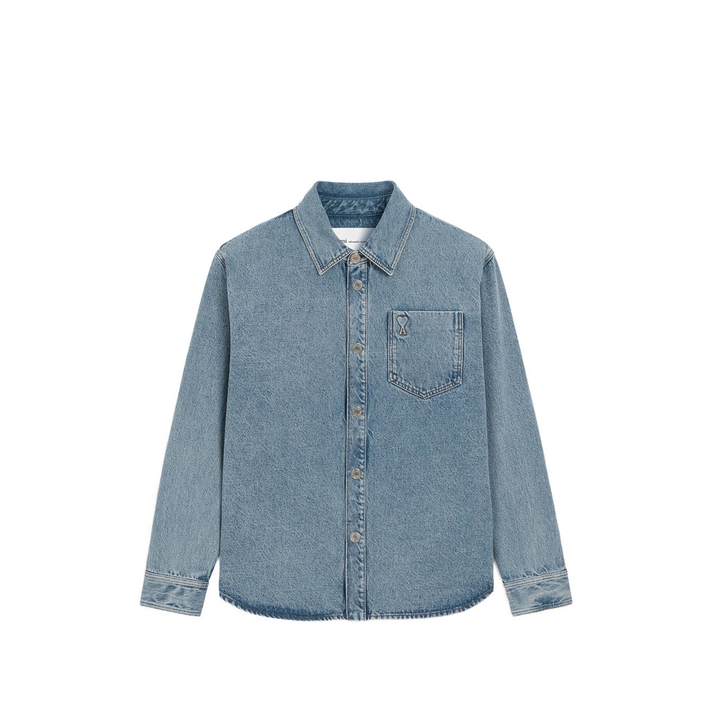 Ami Paris Blue Jackets - Oversized Jackets Women AMI PARIS