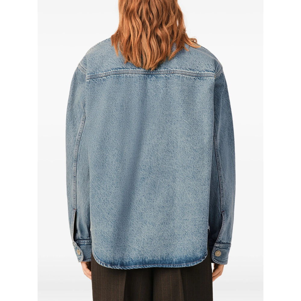 Ami Paris Blue Jackets - Oversized Jackets Women AMI PARIS