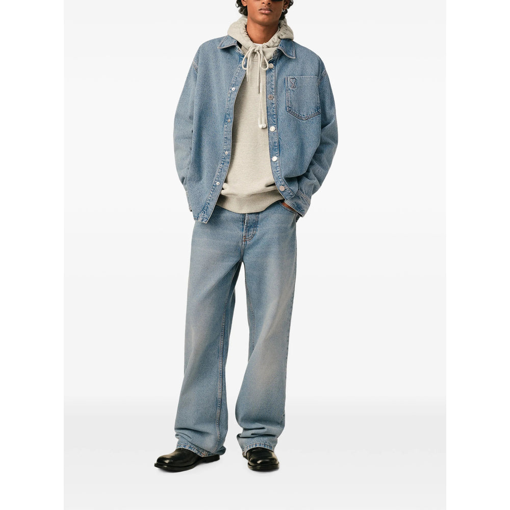 Ami Paris Blue Jackets - Oversized Jackets Women AMI PARIS