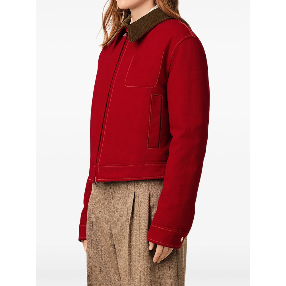 Ami Paris Red Jackets - Bomber Jackets Women AMI PARIS