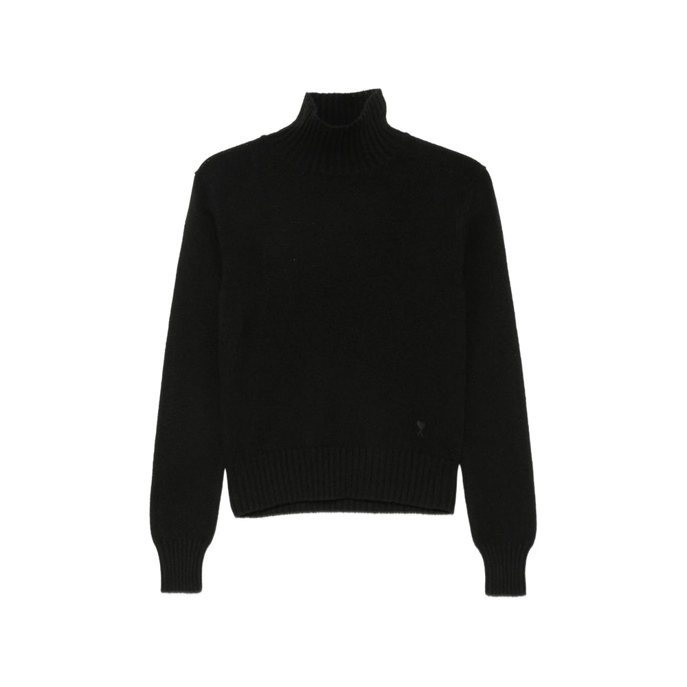 Ami Paris Black Knitwear - Jumpers Women AMI PARIS