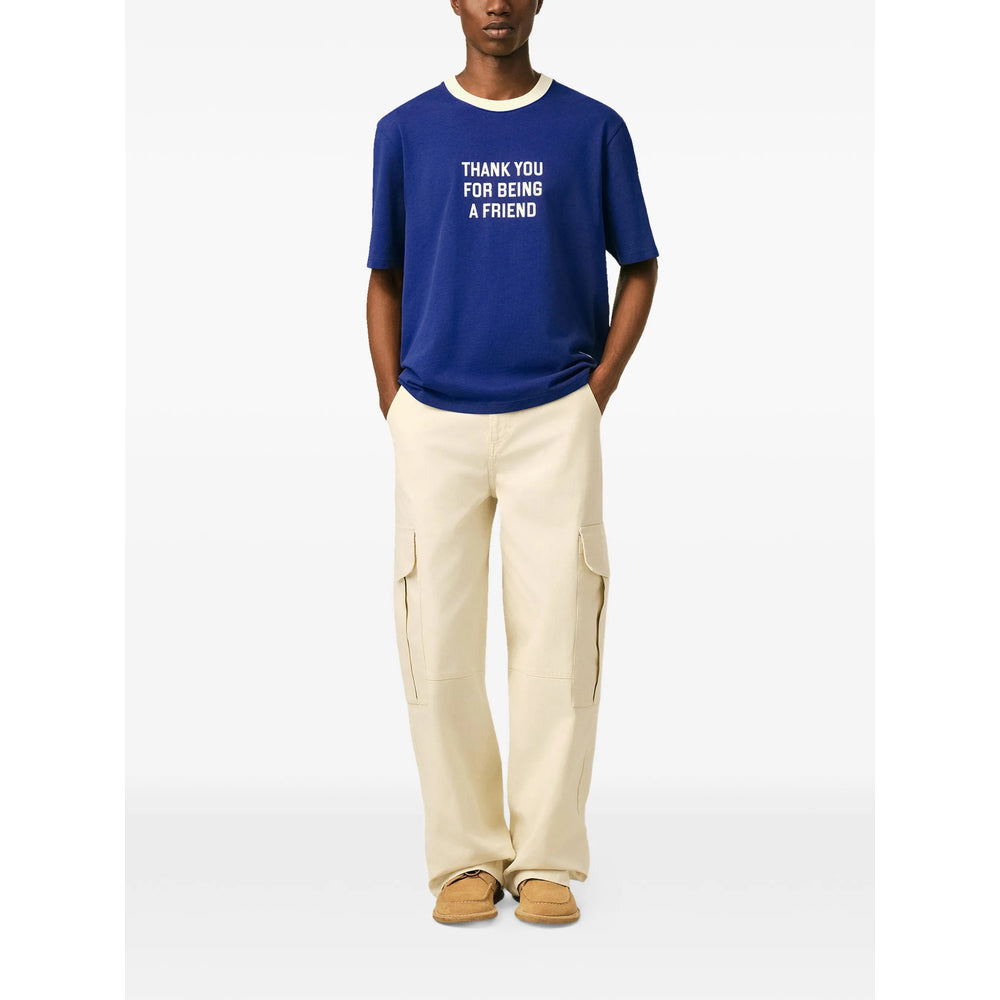 Ami Paris Blue T-Shirts & Vests - T-Shirts Men AMI PARIS
