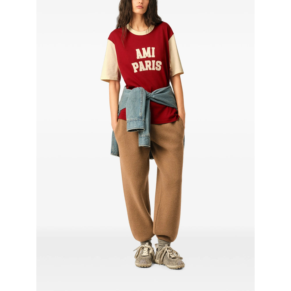 Ami Paris Red T-Shirts & Vests - T-Shirts Men AMI PARIS