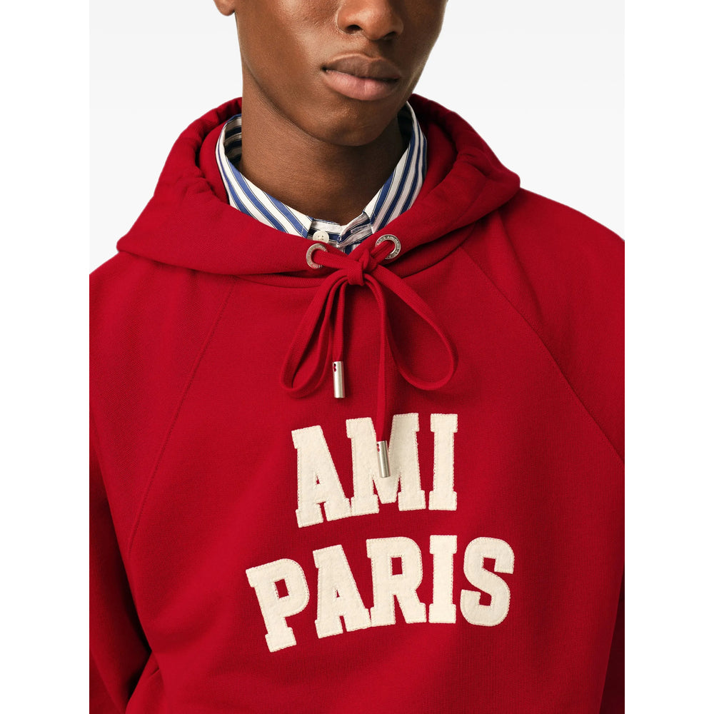 Ami Paris Red Sweaters & Knitwear - Hoodies Men AMI PARIS