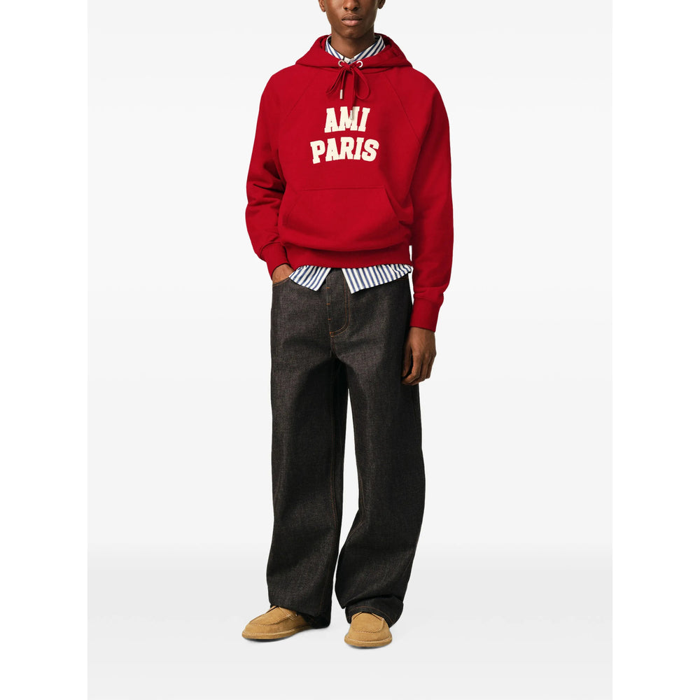 Ami Paris Red Sweaters & Knitwear - Hoodies Men AMI PARIS