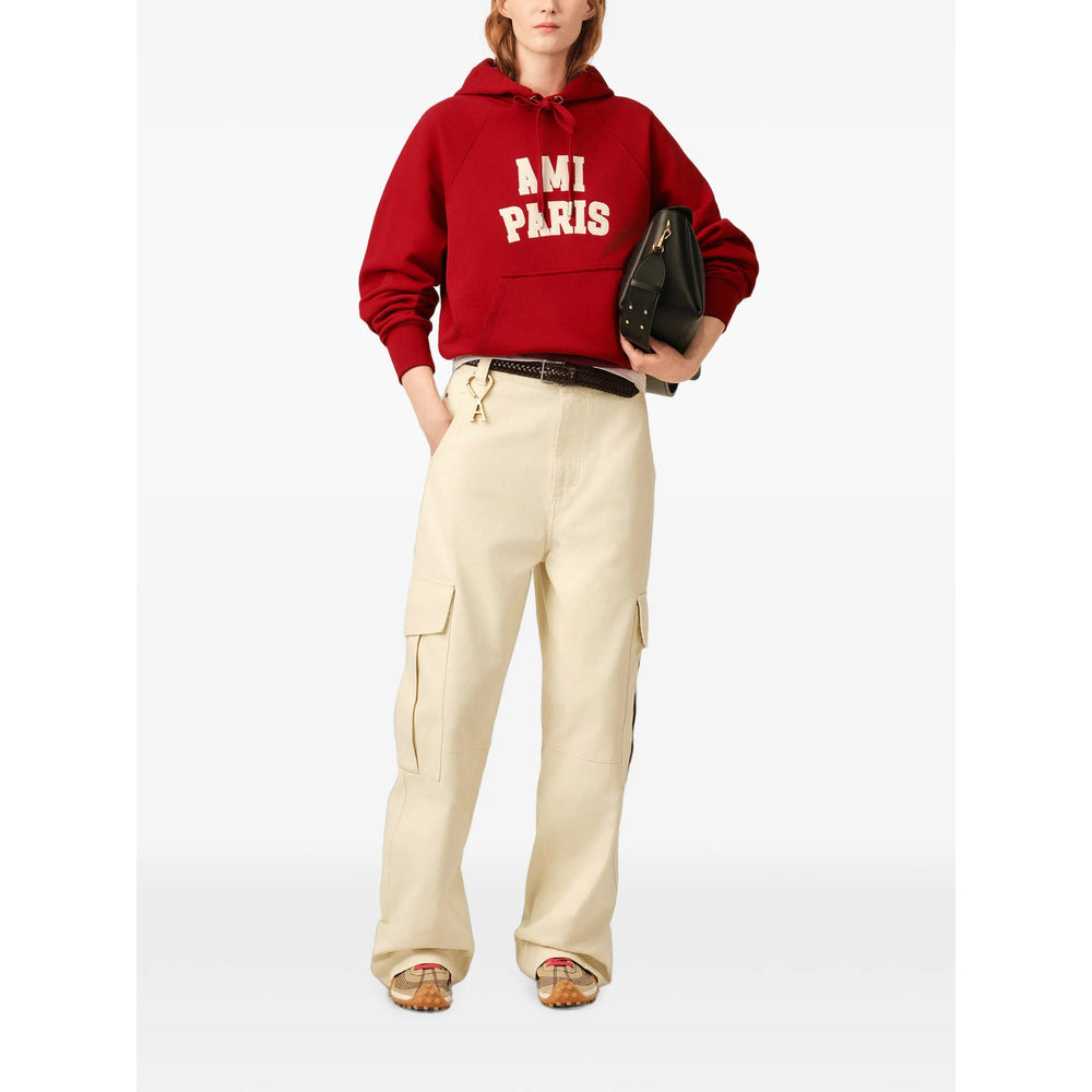 Ami Paris Red Sweaters & Knitwear - Hoodies Men AMI PARIS
