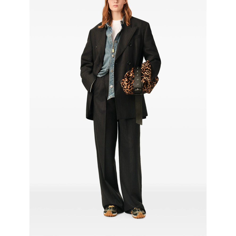Ami Paris Grey Trousers - Tailored Trousers Women AMI PARIS